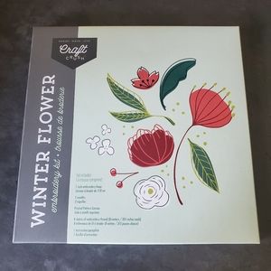 Winter Flower Embroidery Kit